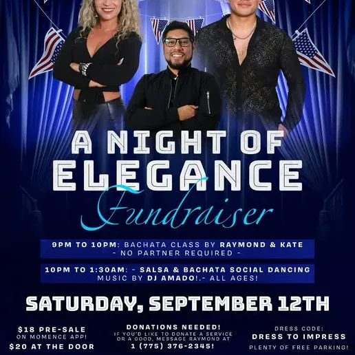 THIS SATURDAY NIGHT!!!🎉 Join us for a A Night of Elegance Fundraiser night!! Get ready to dance, celebrate, and bring help…