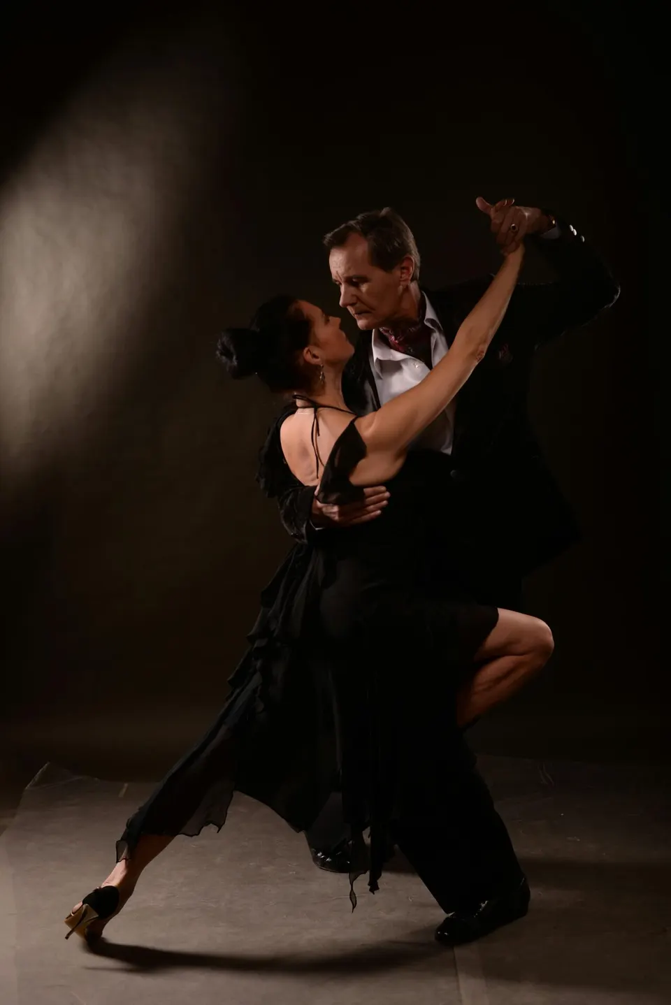 A couple dancing the tango
